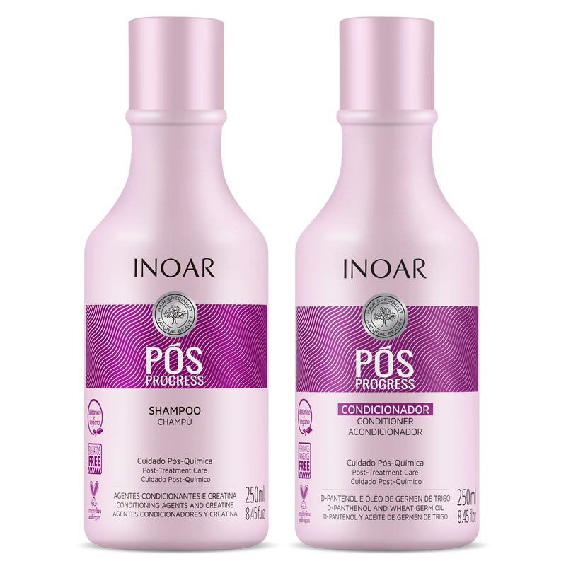 INOAR Pós Progress Kit (Shampoo + Conditioner)