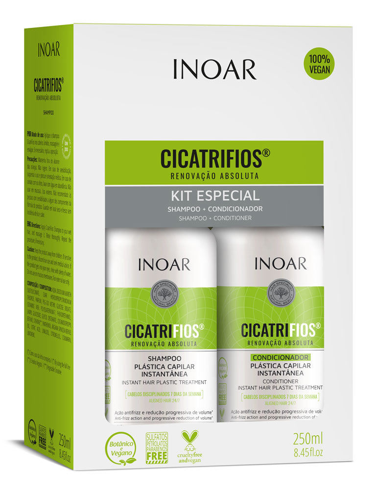 INOAR Cicatrifios Kit (Shampoo + Conditioner)